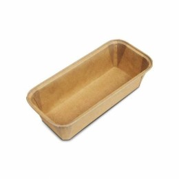 Moule de cuisson rectangulaire papier 19,9 x 7,3 x 6,5 cm - par 25