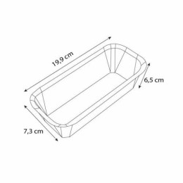 Moule de cuisson rectangulaire papier 19,9 x 7,3 x 6,5 cm - par 25