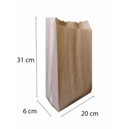 Sac papier à fruits et légumes brun neutre 2 kg - par 1000