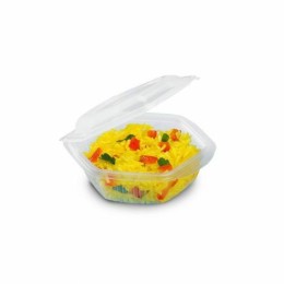 Barquette plastique Alphatop 250 ml micro-ondable avec couvercle - par 50