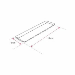 Plateau traiteur rectangulaire métallisé 19 x 6 cm - par 20