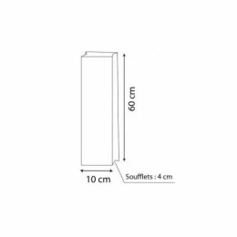 Sac à pain kraft brun 10 + 4 x 50 cm (spécial baguette) - par 1000