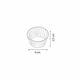 Caissette plissée décor ALIZEE 6 x 2,5 cm (n°1201)  - par 1000