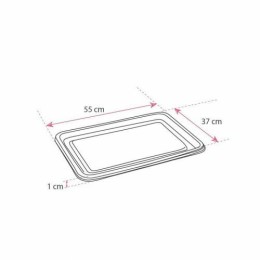 Plateau traiteur rectangulaire noir 55 x 37 cm - par 10