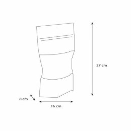 Sachet Doypack kraft brun avec zip et fenêtre 16 + 8 x 27 cm - par 100
