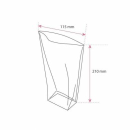 Sachet plastique écorné 11,5 x 21 cm - par 100