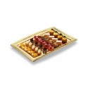 Plateau de présentation buffet or 27,5 x 19 cm  - par 5