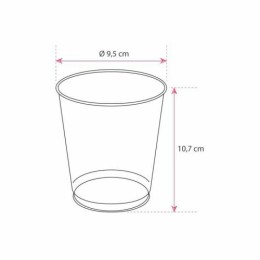 Shaker smoothie plastique transparent 300/450 ml - par 50