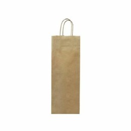 Sac bouteille kraft brun vergé 14 + 8 x 39 cm - par 50