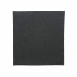 Serviette double point ouate noire 39 x 39 cm - par 50