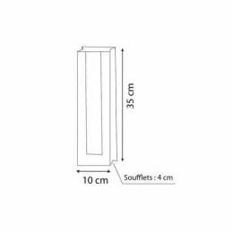 Sac sandwich kraft blanc avec fenêtre 10 x 4 x 35 cm - par 1000