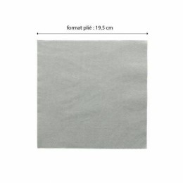 Serviette ouate grise 2 feuilles 39 x 39 cm - par 100
