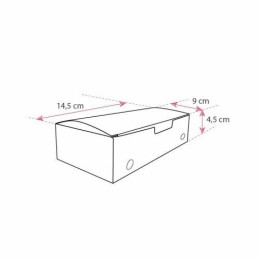 Boîte refermable kraft brun ingraissable 14,5 x 9 x 4,5 cm - par 450