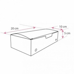 Boîte refermable kraft brun ingraissable 20 x 10 x 5 cm - par 375