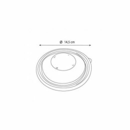 Couvercle dôme plastique transparent pour saladier rond jetable 14 cm - par 50