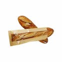 Sac à pain kraft brun avec fenêtre 19 + 7 x 36 cm (2 baguettes)- par 1000