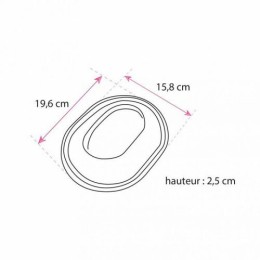 Couvercle plastique pour barquette noire ovale 700 ml - par 200