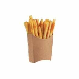 Grand étui à frites kraft brun 500 ml - par 400