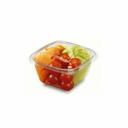 Boîte à salade plastique transparente Crudipack 500 ml - par 720