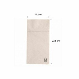 Serviette kangourou ouate recyclée pour couverts 40 x 40 cm - par 50