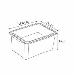 Boite Prestipack transparente 900 ml avec couvercle - par 30