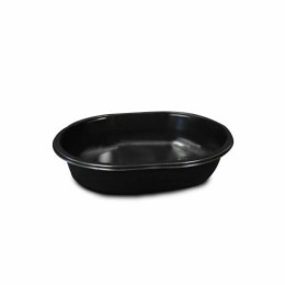 Barquette noire micro-ondable ovale 700 ml - par 280
