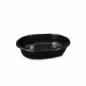 Barquette noire micro-ondable ovale 700 ml - par 280