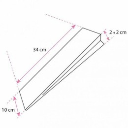 Sac sandwich plastique transparent perforé 10 + 2 + 2 x 34 cm - par 500