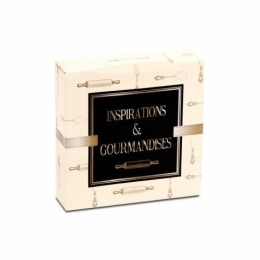 Boîte pâtissière 26 x 26 x 5 cm décor INSPIRATION - par 50