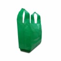 Sac bretelles BD 50 microns vert 26 x 6 x 45 cm - par 500