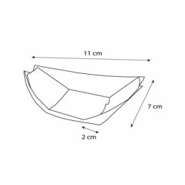 Barquette rectangulaire en bois 11 x 7 x 2 cm - par 100