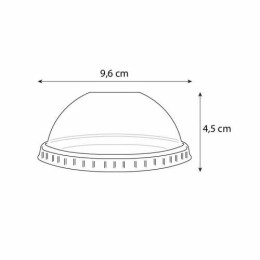 Couvercle dôme plastique transparent pour coupe à dessert 275 ml - par 50