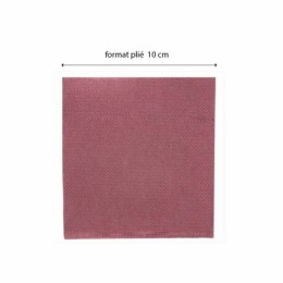 Serviette cocktail double point prune 20 x 20 cm - par 100