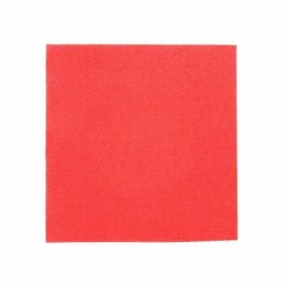 Serviette cocktail double point rouge 20 x 20 cm - par 100