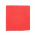 Serviette cocktail double point rouge 20 x 20 cm - par 100