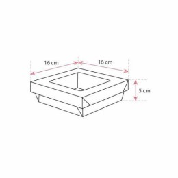 Barquette kraft brun ingraissable avec fenêtre 750 ml - par 60