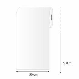 Papier paraffiné fibre recyclée 1 face blanc 50 gr/m² en bobine de 50 cm - par 10 kg