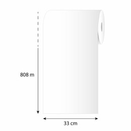 Papier mousseline blanc 30 g/m² en bobine de 33 cm - par 8 kg