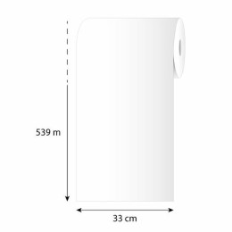 Papier mousseline blanc 45 g/m² en bobine de 33 cm - par 8 kg