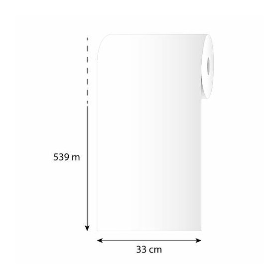 Papier mousseline blanc 45 g/m² bobine 33 cm x 539 m - par 8 kg