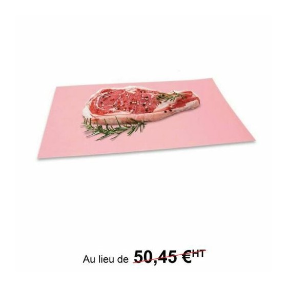 Papier paraffiné 1 face rose 50 g/m² feuilles 50 x 33 cm - par 10 kg