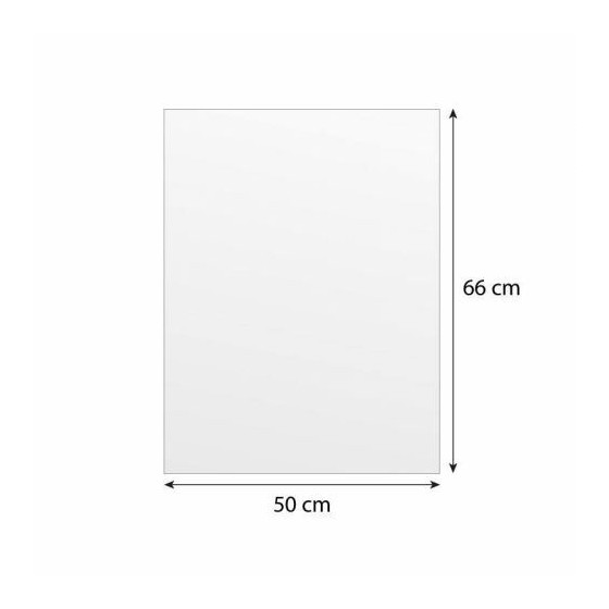 Papier paraffiné fibre recyclée 1 face blanc 50 g/m² feuilles 50 x 66 cm - par 10 kg