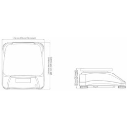 Balance de table Valor 4000 étanche inox 15 kg / 2 g