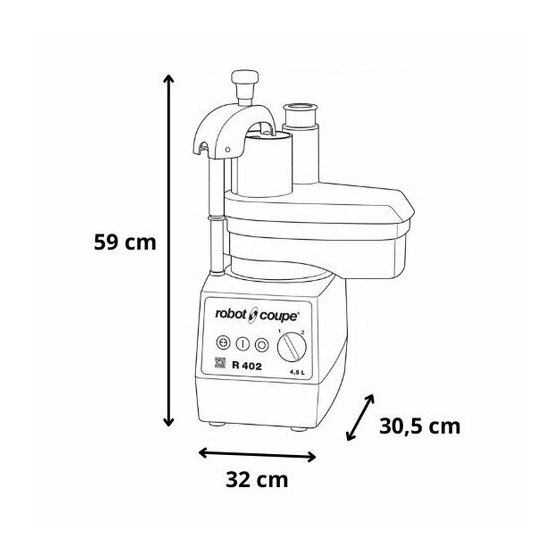 Combiné cutter / coupe légumes R402