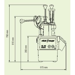 Coupe légumes CL50 Gourmet 400V triphasé