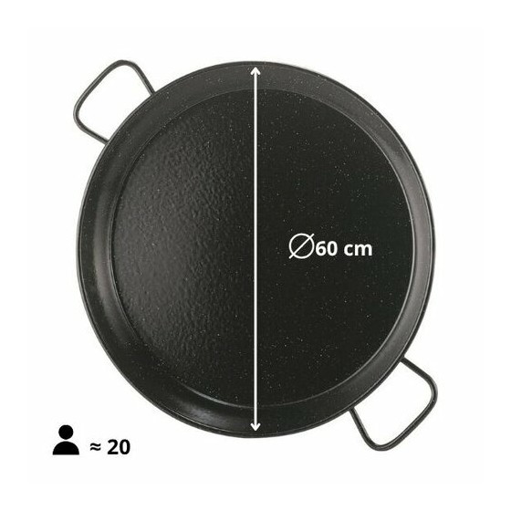 Plat à paëlla acier émaillé Garcima ø 60 cm