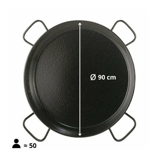 Plat à paëlla acier émaillé Garcima ø 90 cm