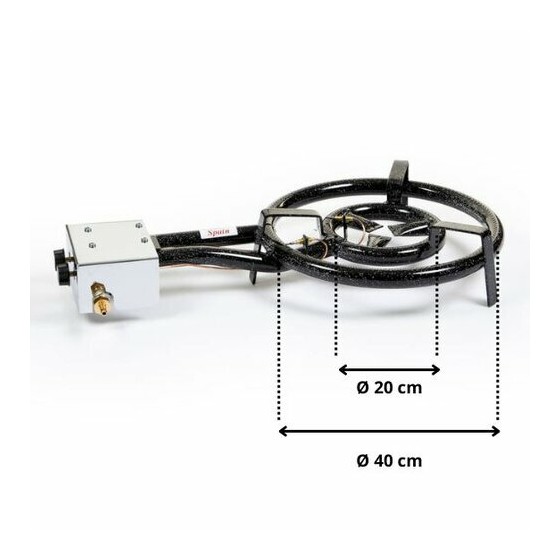 Réchaud à paella Pro ø 40 cm avec thermocouple Garcima
