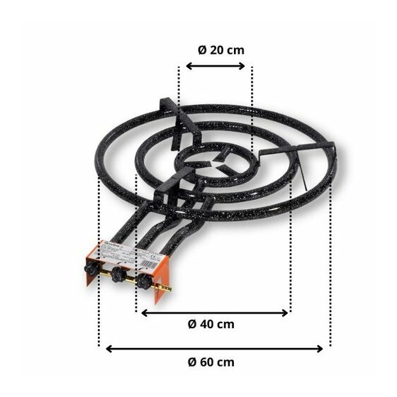Réchaud à paella ø 60 cm Garcima
