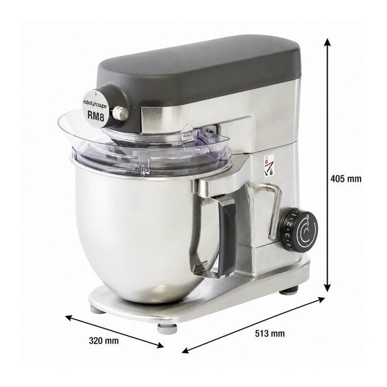 Batteur mélangeur RM8 AP 7,6 L 230V monophasé + 3 accessoires